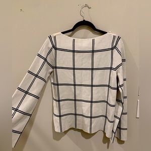 Black and white sweater